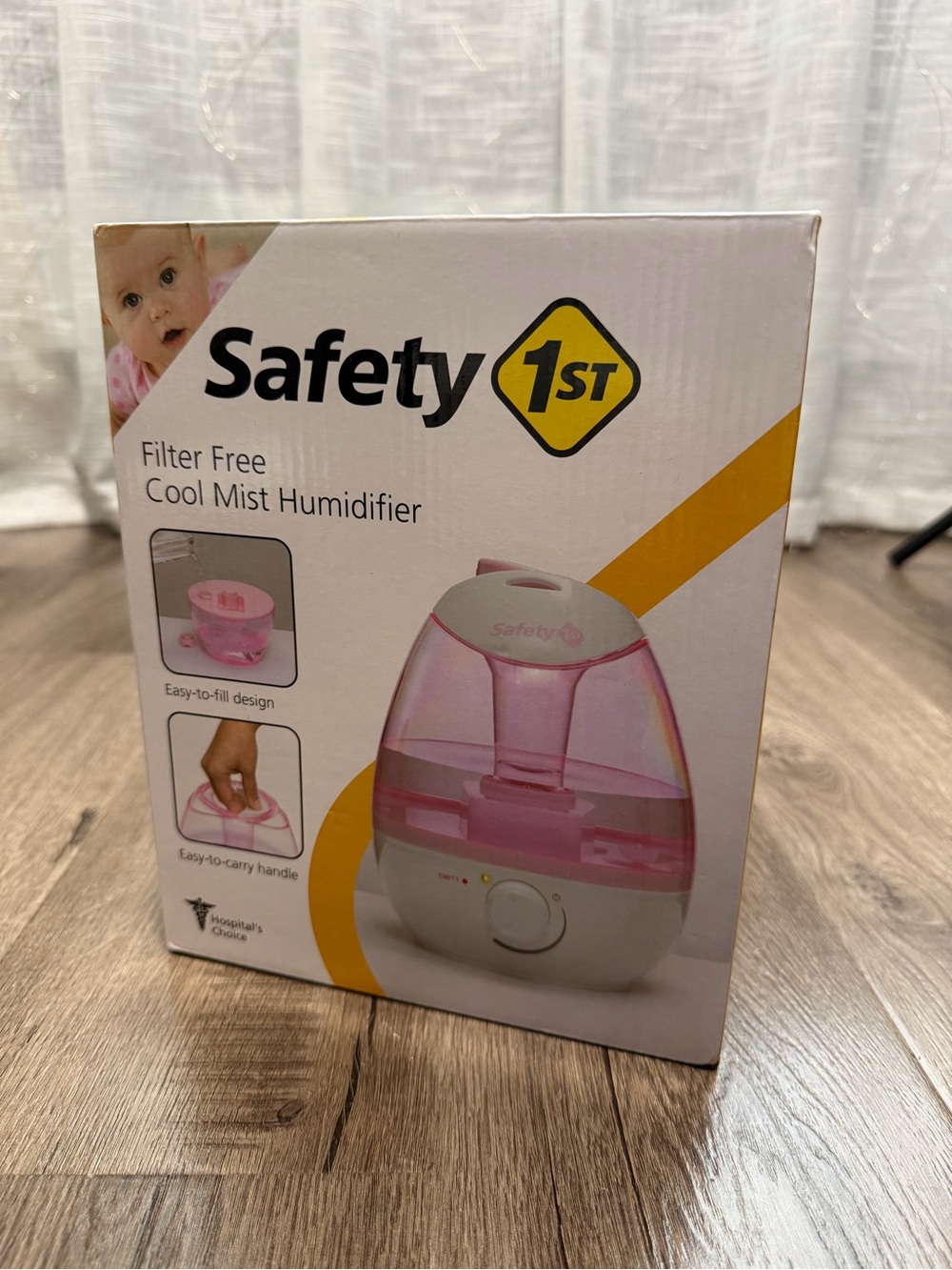 Pink Filter Free Cool Mist Humidifier - Picture 2 of 8